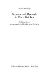 Tapa de Struktur und Dynamik in Kants Kritiken