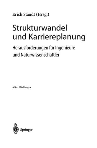 Tapa de Strukturwandel und Karriereplanung