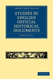 Tapa de Studies in English official historical documents
