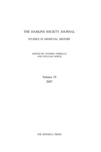 Tapa de Studies in medieval history