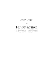 Tapa de Study guide to Human action, a treatise on economics