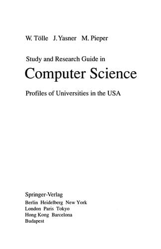 Tapa de Study and Research Guide in Computer Science