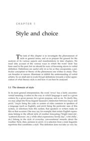 Tapa de Style in Fiction