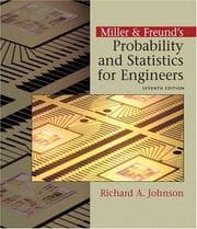 Tapa de Miller and Freund's probability and statistics for engineers