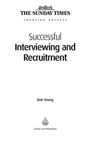 Tapa de Successful interviewing and recruitment