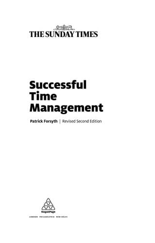 Tapa de Successful time management