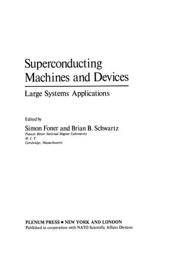 Tapa de Superconducting Machines and Devices