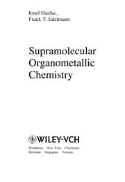 Tapa de Supramolecular organometallic chemistry