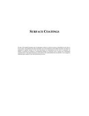 Tapa de Surface coatings