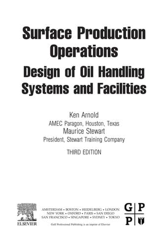 Tapa de Surface production operations