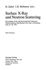 Tapa de Surface X-Ray and Neutron Scattering