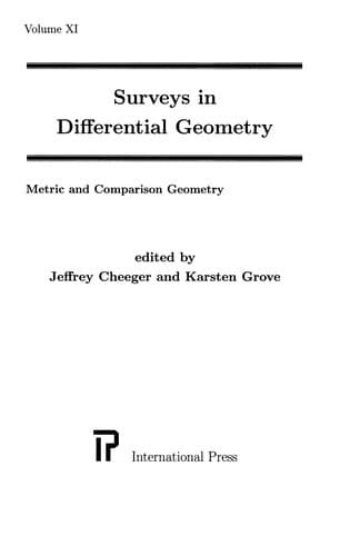 Tapa de Metric and comparison geometry