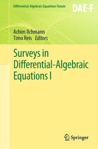 Tapa de Surveys in Differential-Algebraic Equations I