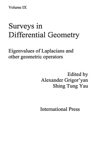 Tapa de Surveys in differential geometry