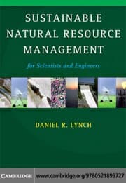 Tapa de Sustainable natural resource management for scientists and engineers