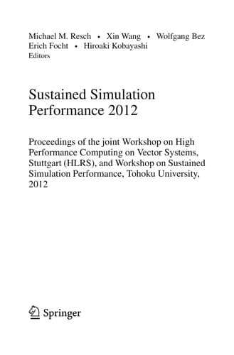 Tapa de Sustained Simulation Performance 2012