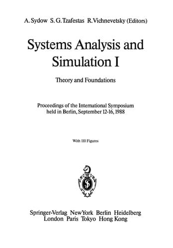 Tapa de Systems analysis and simulation