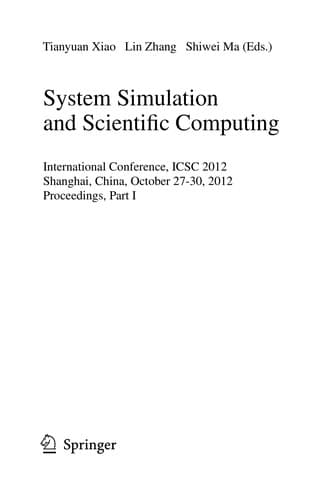 Tapa de System Simulation and Scientific Computing