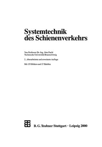 Tapa de Systemtechnik des Schienenverkehrs