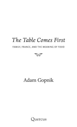 Tapa de The table comes first
