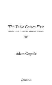 Tapa de The table comes first