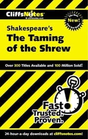 Tapa de Cliffsnotes Shakespeare's the taming of the shrew