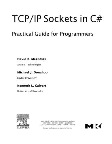 Tapa de TCP/IP Sockets in C♯