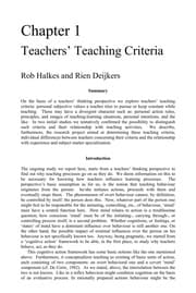 Tapa de Teacher thinking twenty years on