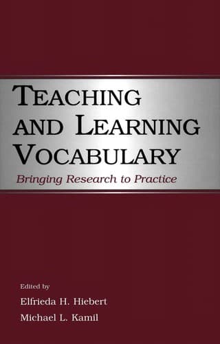 Tapa de Teaching and learning vocabulary