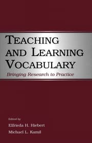 Tapa de Teaching and learning vocabulary