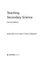 Tapa de Teaching secondary science