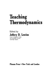 Tapa de Teaching Thermodynamics