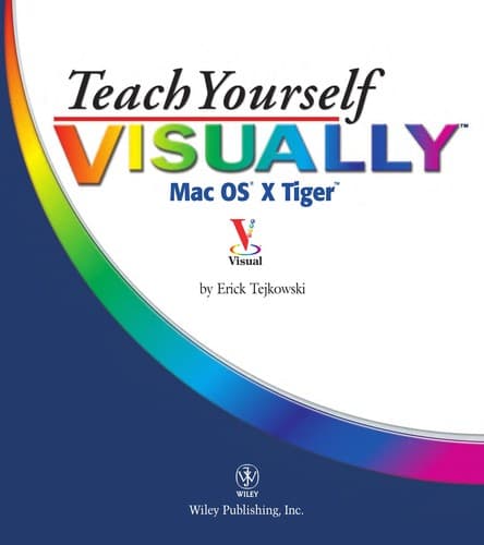 Tapa de Teach yourself visually Mac OS X Tiger