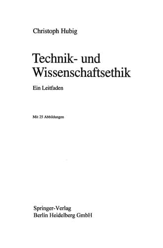 Tapa de Technik- und Wissenschaftsethik