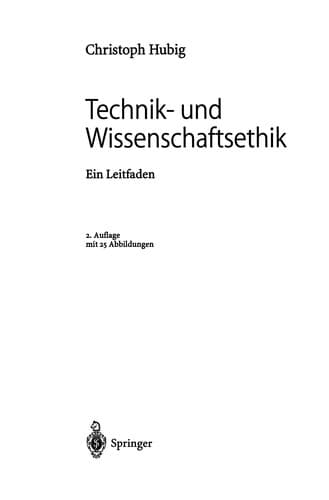 Tapa de Technik- und Wissenschaftsethik