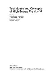 Tapa de Techniques and Concepts of High-Energy Physics VI