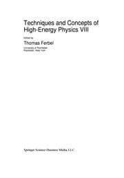 Tapa de Techniques and Concepts of High-Energy Physics VIII