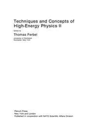 Tapa de Techniques and Concepts of High-Energy Physics II