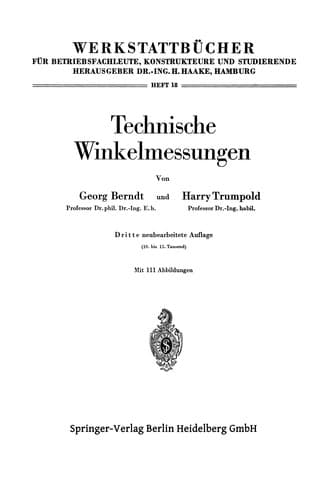 Tapa de Technische Winkelmessungen