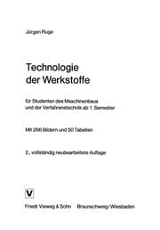 Tapa de Technologie der Werkstoffe