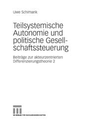 Tapa de Teilsystemische Autonomie und politische Gesellschaftssteuerung
