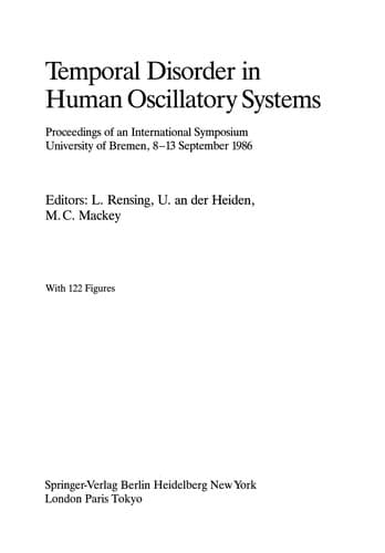 Tapa de Temporal Disorder in Human Oscillatory Systems