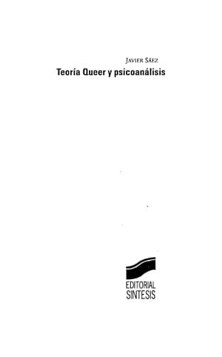 Tapa de Teoría Queer y psicoanálisis