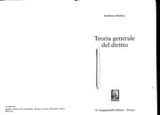 Tapa de Teoria generale del diritto