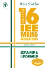 Tapa de 16th edition IEE wiring regulations
