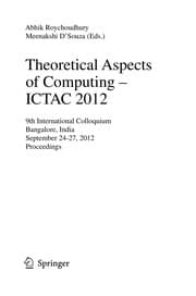 Tapa de Theoretical Aspects of Computing – ICTAC 2012
