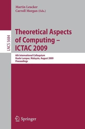 Tapa de Theoretical Aspects of Computing - ICTAC 2009