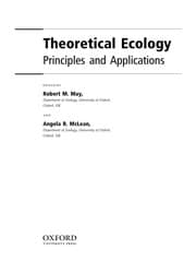 Tapa de Theoretical ecology