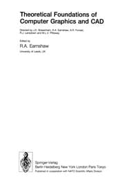 Tapa de Theoretical Foundations of Computer Graphics and CAD