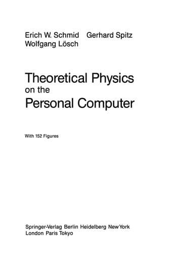 Tapa de Theoretical Physics on the Personal Computer